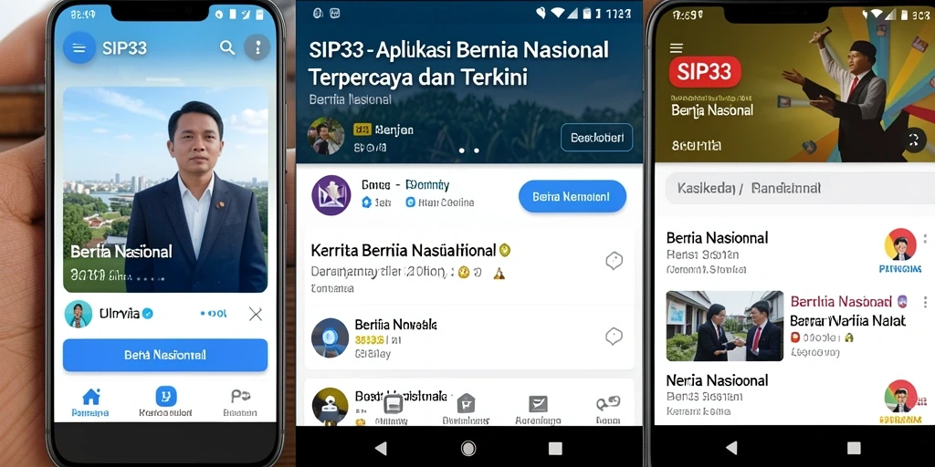 Antarmuka aplikasi SIP33 yang informatif dan user-friendly.